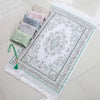3pcs Set Middle Eastern Style Prayer Mat, Printed Prayer Rug With Bag & Beads, Lightweight, Portable, Comfortable & Non-Slip