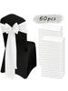 60 Pcs Face Chair Belt Bow Decoration Chair Set Chair Belt For Banquet Party Baby Shower Event Decorations (Multi Color Optional, 7 X 108 Inches)