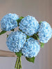 18/9/1 Pc Blue Artificial Hydrangeas-Suitable For Weddings, Bridal Bouquets, Home And Room Decor, Autumn Styling, Halloween, Parties, Bedrooms, Bathrooms, Tabletop Displays, Outdoor Settings, Back-To-School Themes, Wall Decor, And Office